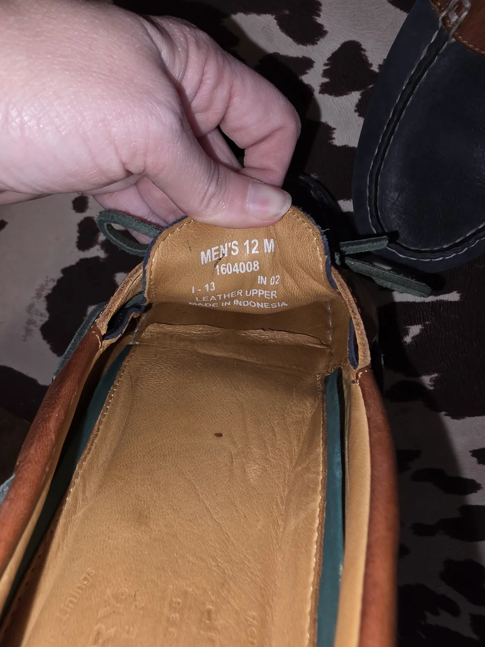 Men's Navy and Brown Sperry's Boat Shoes